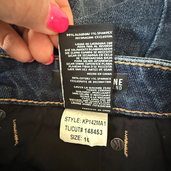 Women's Plus 16 Kut from the Kloth Catherine Boyfriend Raw Hem - Picture 6 of 6